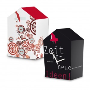 Uhr Kuckucksuhr als Werbeartikel Mailing