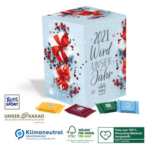 Adventskalender mit Logo