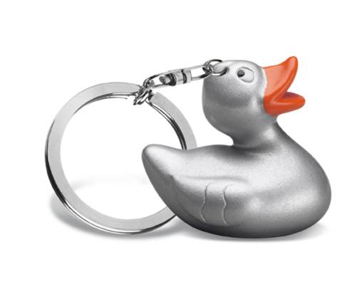 Keyring duck REFLECTS SILVER 