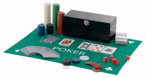 Poker Set mit Spielfeld