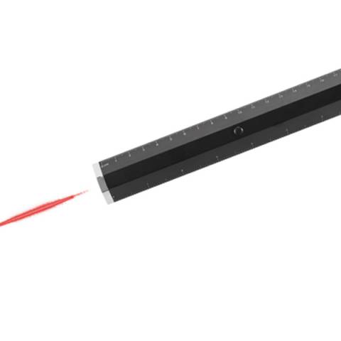 Aluminiumlineal mit Laserpointer