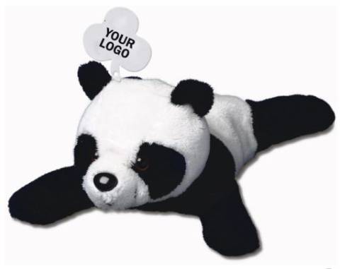 Plschtier Werbeartikel Panda-Br