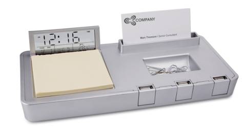 USB-Hub mit 3 Anschl�ssen und Schreibtisch-Set