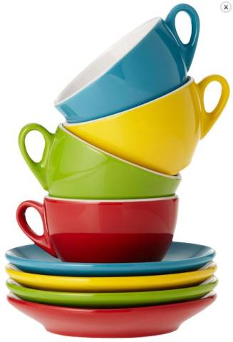 4-tlg. Cappuccino-Set