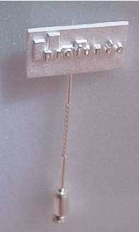 Reversnadel  massiv 925 Sterling Silber
