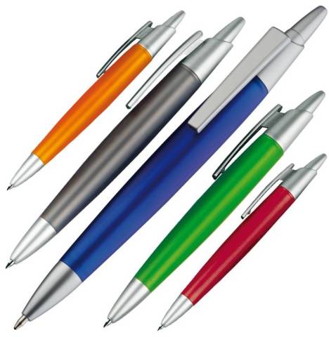 Design Kugelschreiber matt transparent