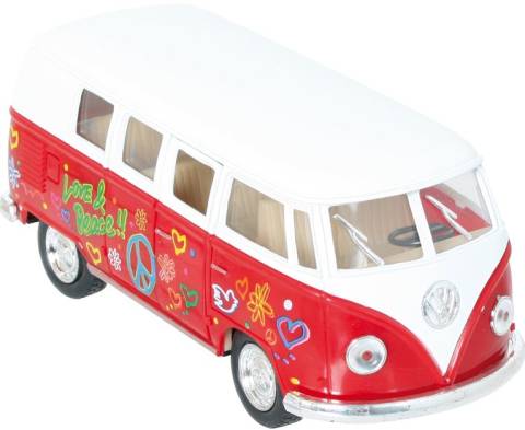 VW Bus Modellauto Love & Peace