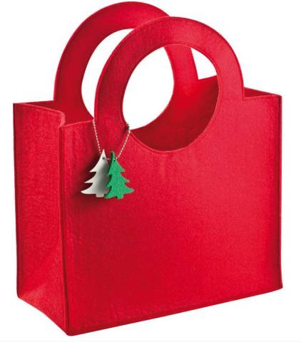 4 Tragetaschen Filz Weihnachtsmotiven Taschen Geschenk Verpackung Weihnachten 