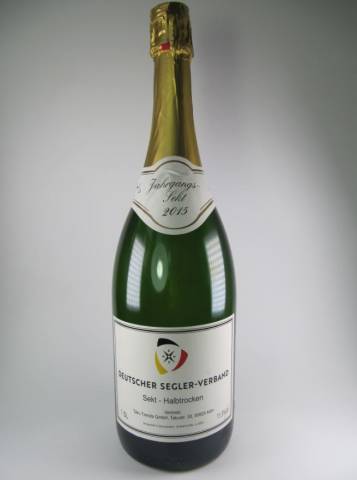 Sekt halbtrocken Magnumflasche  1,5 L