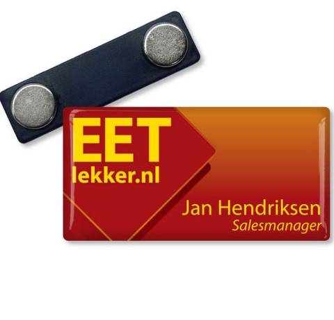 Namensschild rechteckig
