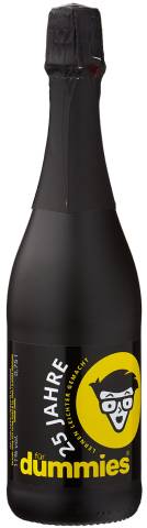 Sektflasche schwarz 750ml