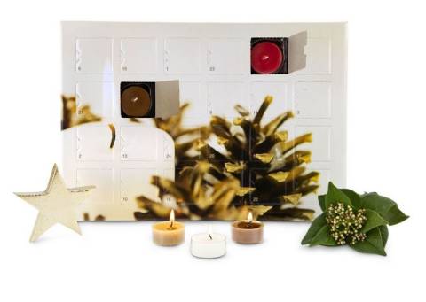 Duftkerzenkalender beige