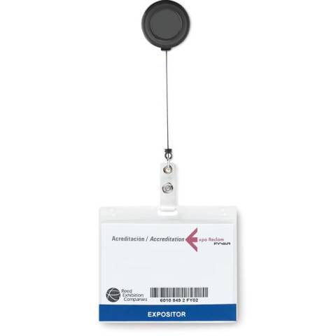 Kartenhalter transparent grau Lades