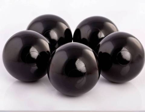 Werbeball schwarz 8cm