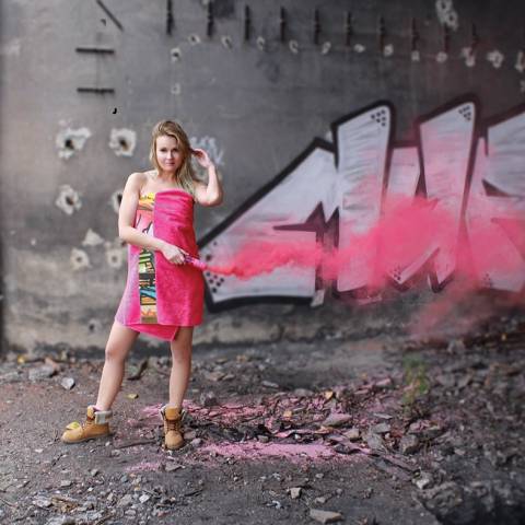 Duschtuch Print 70x140 Druck in die Bordre