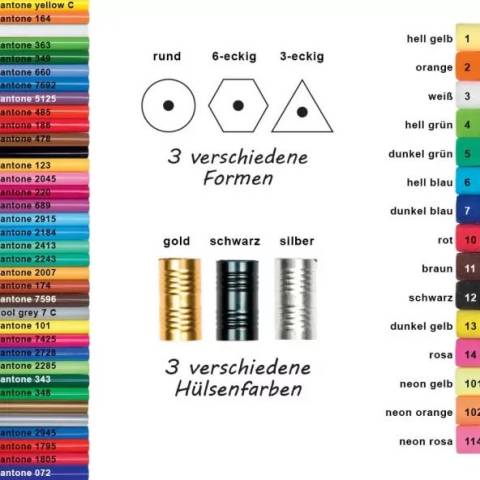 Werbebleistift farbig lackiert FSC