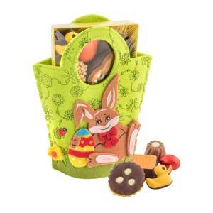 Filztasche Osterhase mit Osterbackmischung 200g