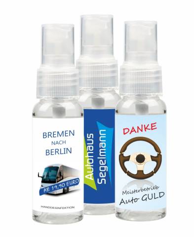 Brillenreinigungsspray mit Logo