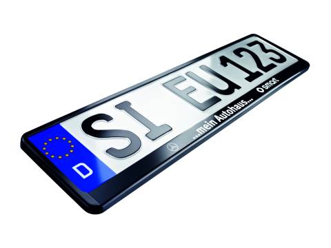 Nummerschildhalter Classic Siebdruck