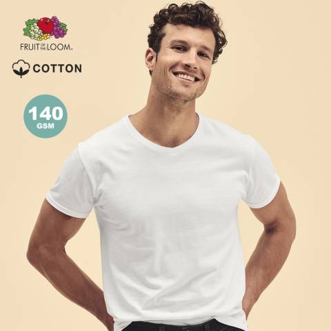 Erwachsene Wei� T-Shirt Iconic V-Neck