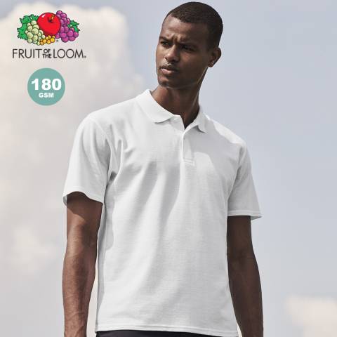 Erwachsene Wei� Polo-Shirt Original