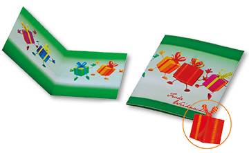 Geschenke-Karte, ohne Kuvert, 1-4 c Digitaldruck inklusive