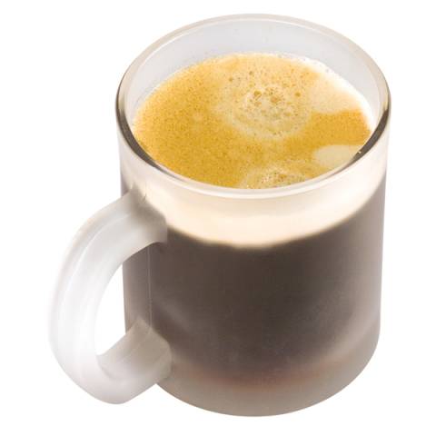 Kaffeetasse wei gefrostet