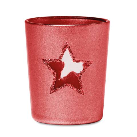 Teelichthalter rot SHINNY STAR