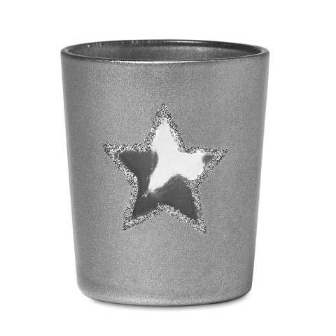 Teelichthalter silber SHINNY STAR
