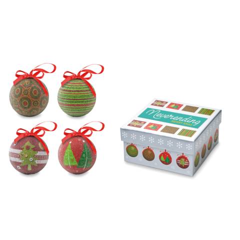 Weihnachtsbaumkugel-Set bunt SQUARY