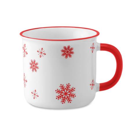 Vintage Kaffeebecher rot SONDRIO MUG