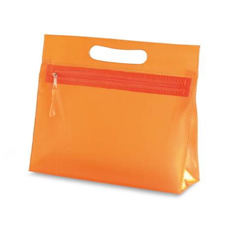 Transparente Kosmetiktasche orange Moonlight