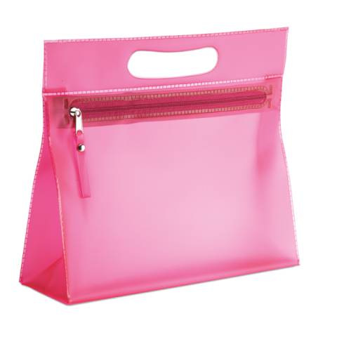 Transparente Kosmetiktasche fuchsia Moonlight