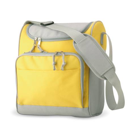Khltasche mit Fronttasche gelb Zipper