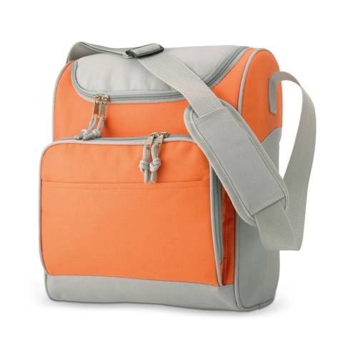 Khltasche mit Fronttasche orange Zipper