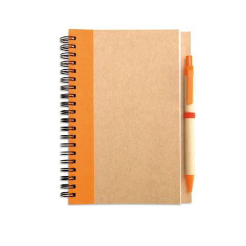 Recycelter Notizblock orange Sonora Plus