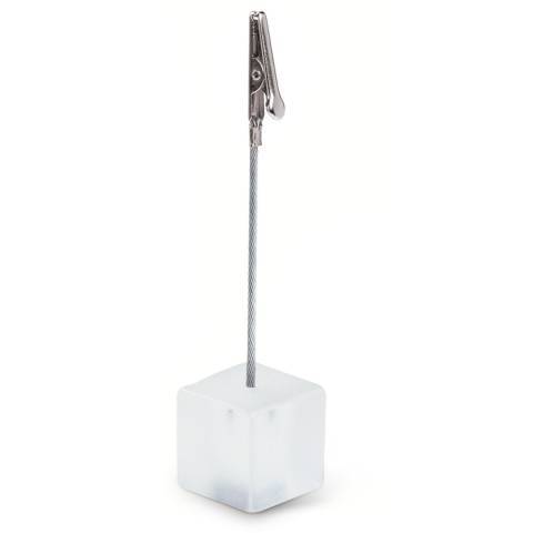 Foto- und Memohalter transparent wei� Ad Stand