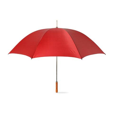 Regenschirm mit Holzgriff rot Grasses