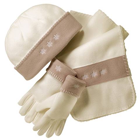 Winter-Set Fleece Stars