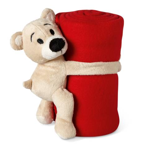 Kinder-Fleece-Decke rot Manta