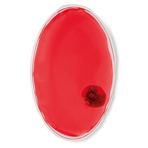 Gel-W�rmekissen transparent rot Ovalterm