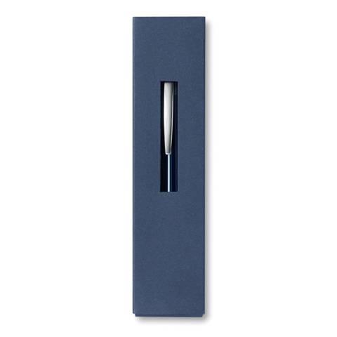 Aluminium Druckkugelschreiber blau Thebox