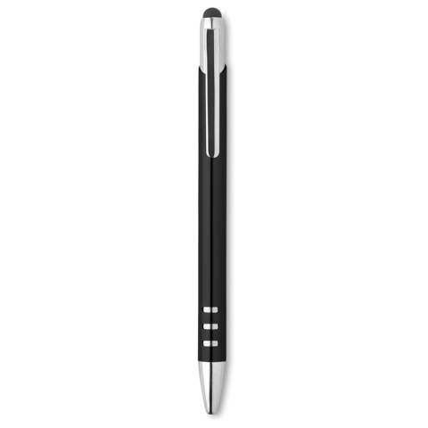 Druckkugelschreiber mit Stylus schwarz Urrba