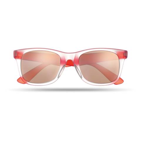 Verspiegelte Sonnenbrille rot America Touch