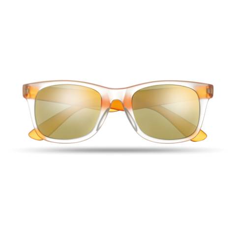 Verspiegelte Sonnenbrille orange America Touch