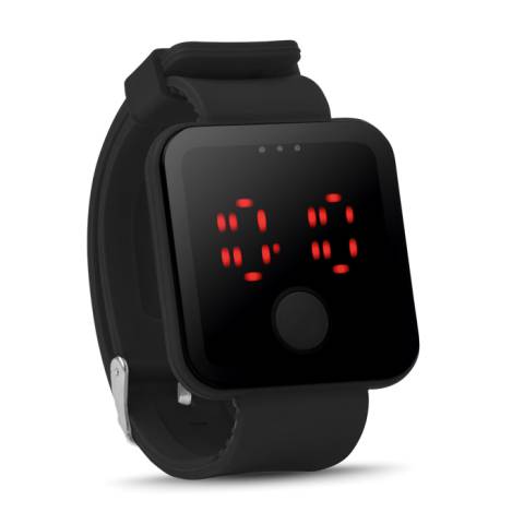 LED Armbanduhr schwarz Redtime