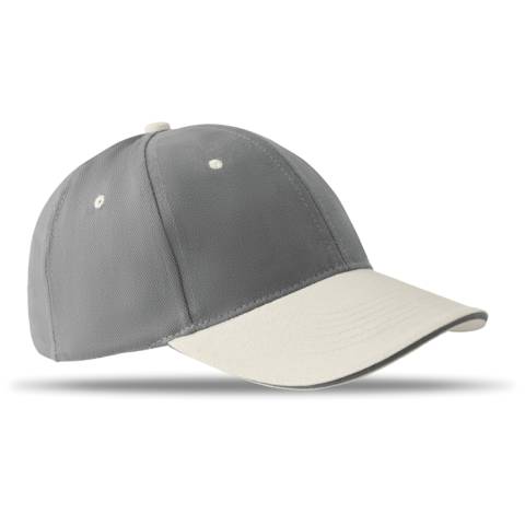 Baseball Kappe 6 Panels grau Sole Cap