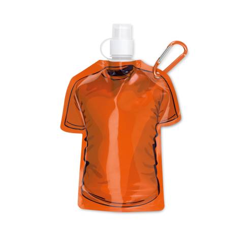 Faltbare Trinkflasche T-Shirt orange Samy