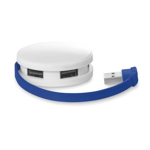 4 Port USB Hub knigsblau Roundhub
