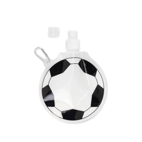 Faltbare Trinkflasche Fu�ball wei� Bally